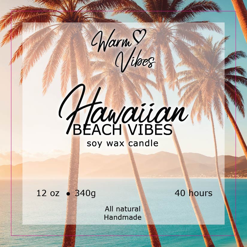 Hawaiian Beach Vibes Soy Wax Candle