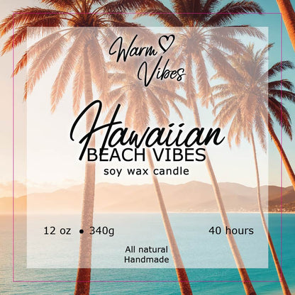 Hawaiian Beach Vibes Soy Wax Candle